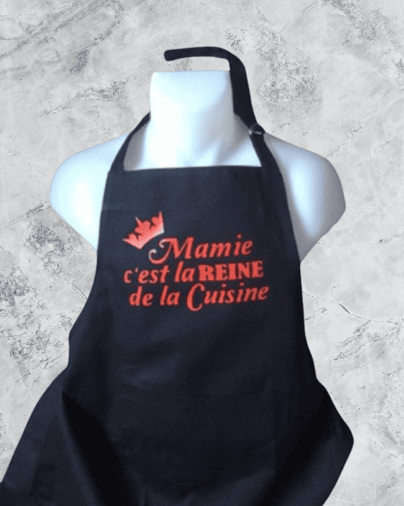 tablier de cuisine personnaliser- atelier couture de marjorie